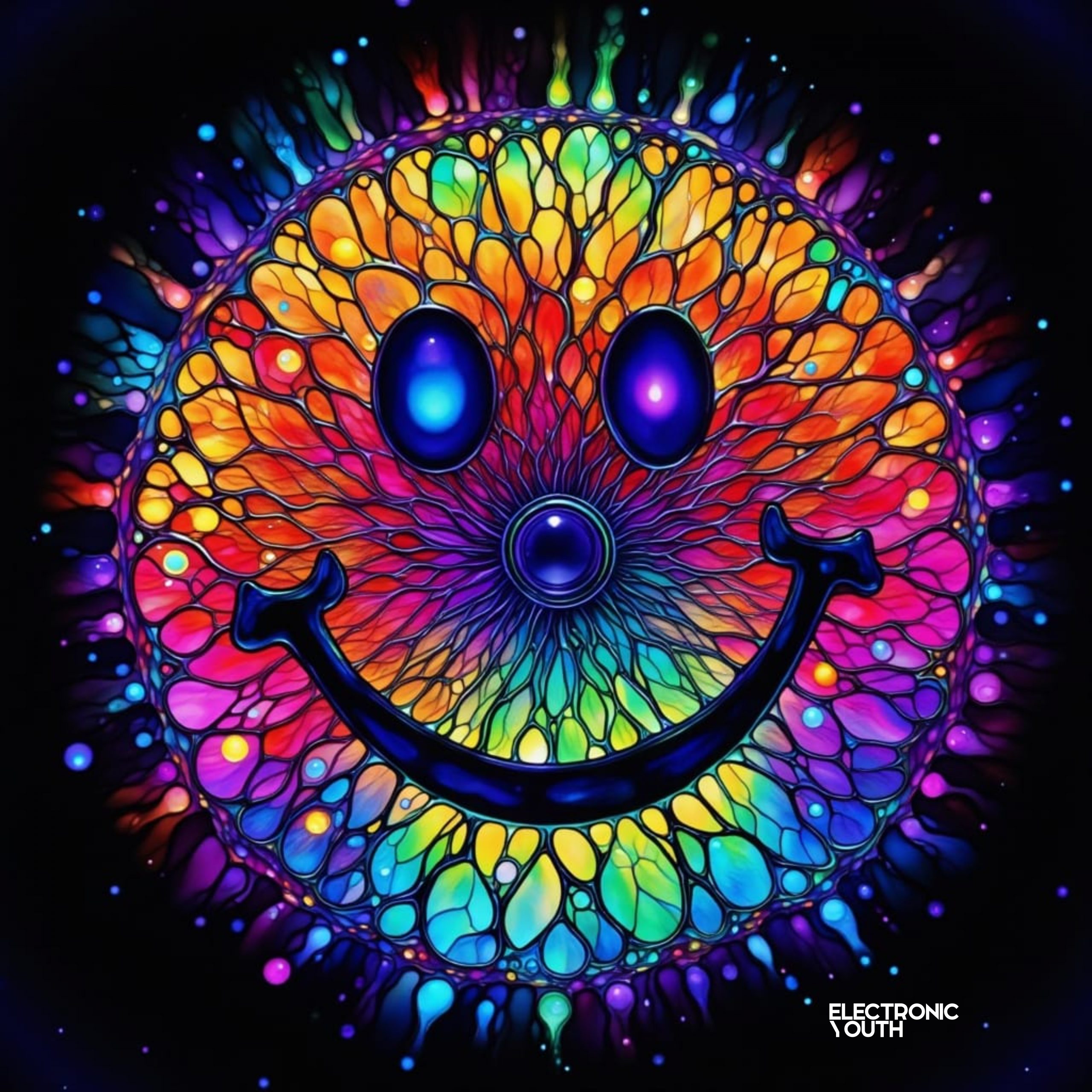 Acid Vibez No.12 - UK rave art print by Electronic Youth
