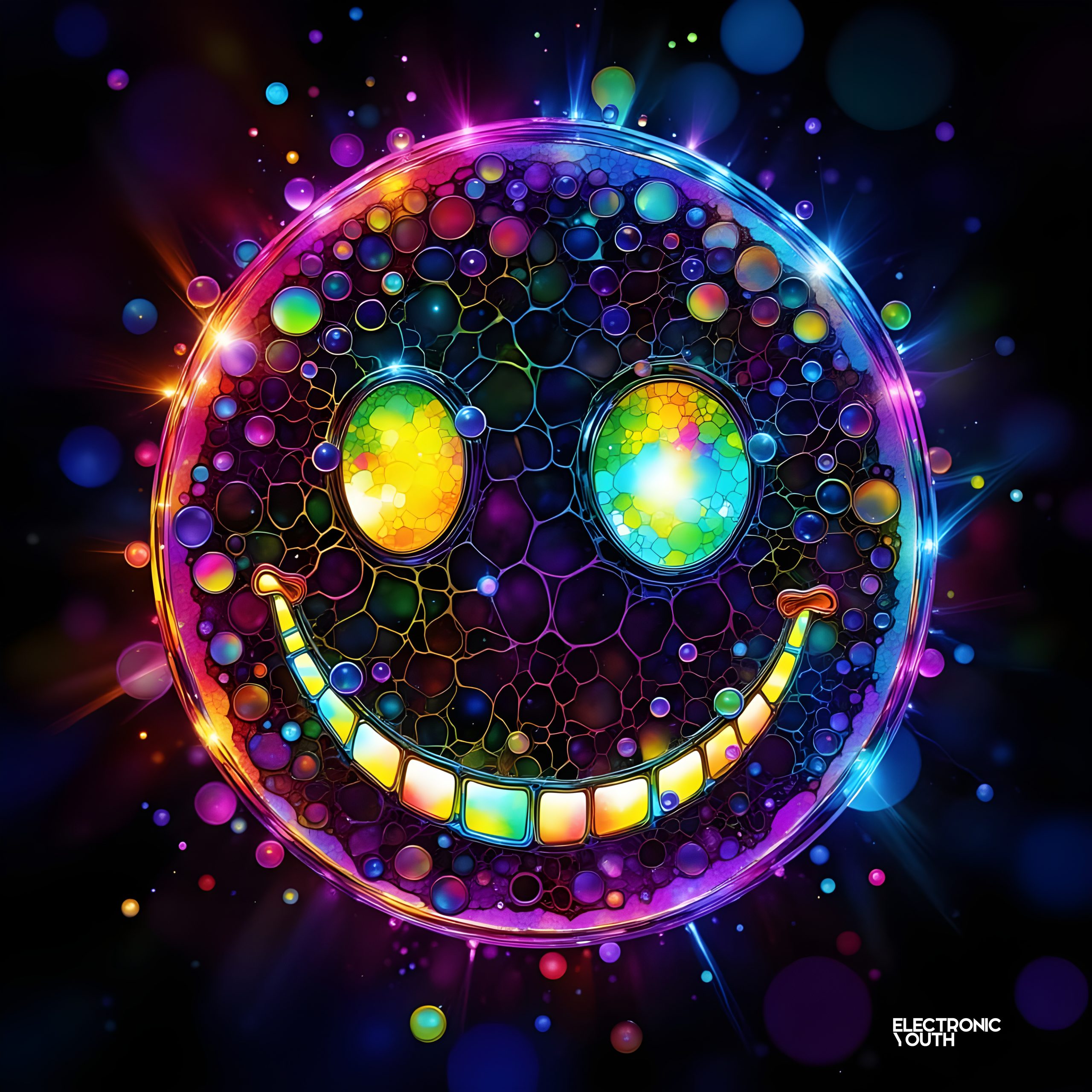 Acid Vibez No.2 - UK rave art print by Electronic Youth