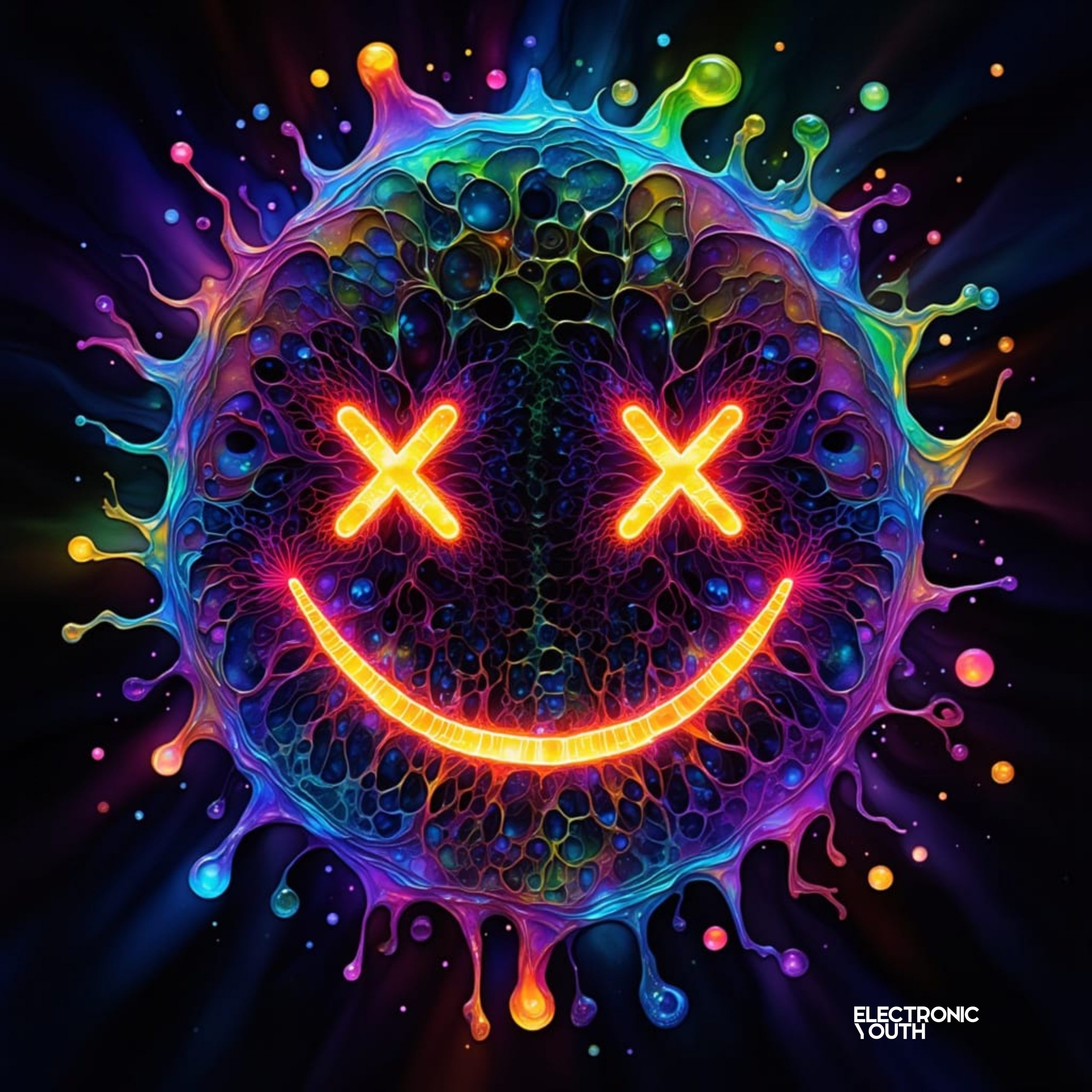 Acid Vibez No.7 - UK rave art print by Electronic Youth