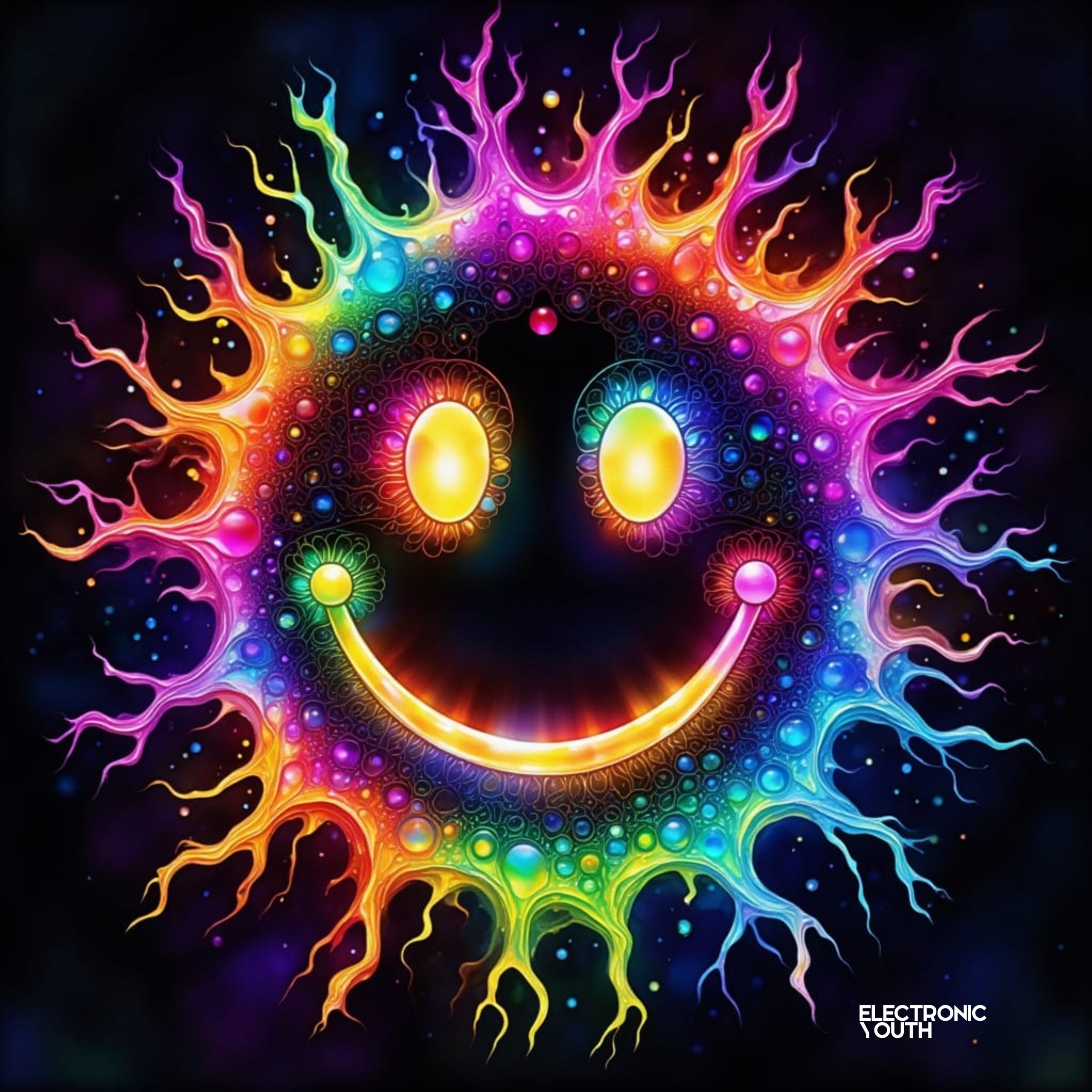 Acid Vibez No.8 - UK rave art print by Electronic Youth